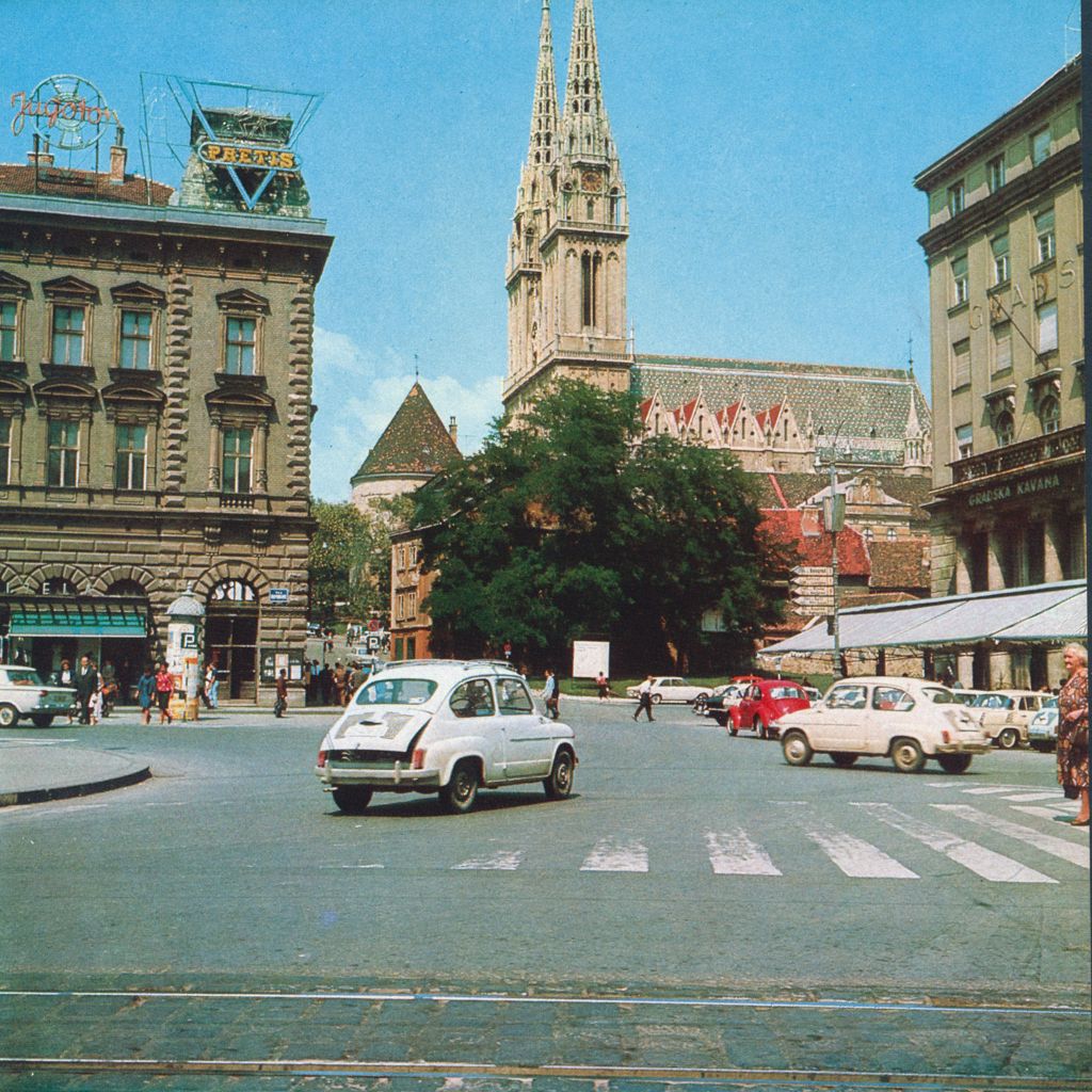 Trg Republike (današnji Trg bana Jelačića) oko 1967. godine